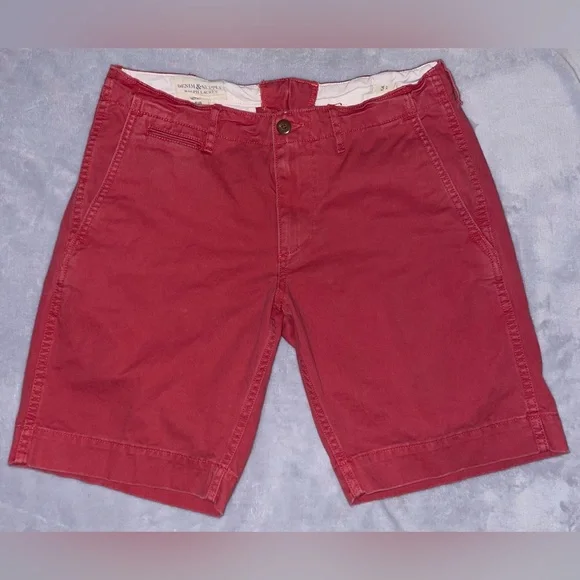 Denim & Supply Ralph Lauren NWT Men’s Chino Red Shorts Cotton Casual Dressy 31 - Picture 4 of 11
